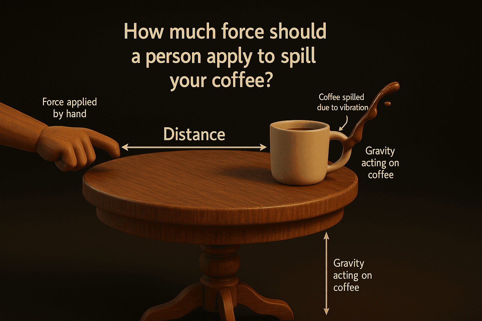 Physics of coffee spills
